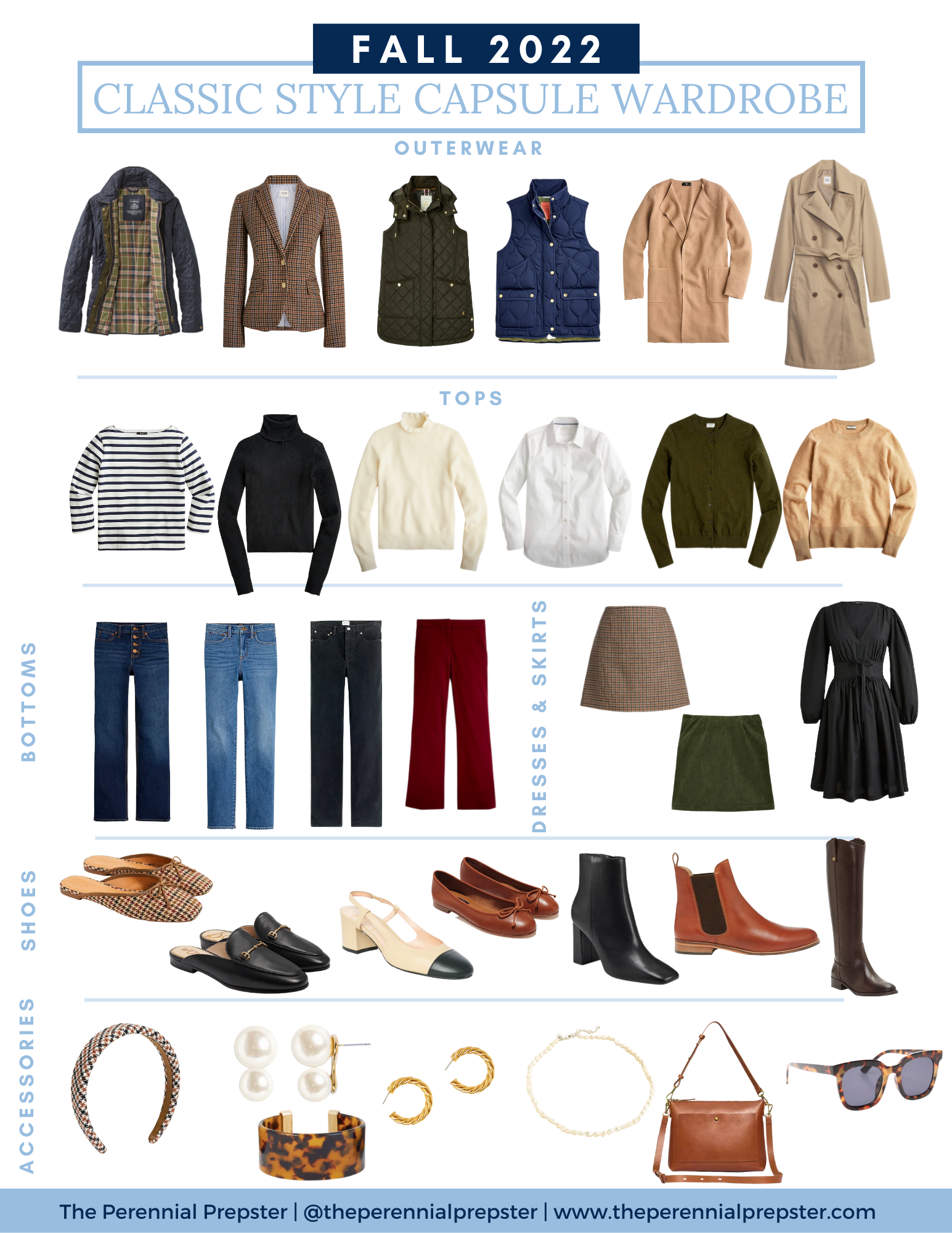 Classic Capsule Wardrobe for Fall - The Perennial Prepster