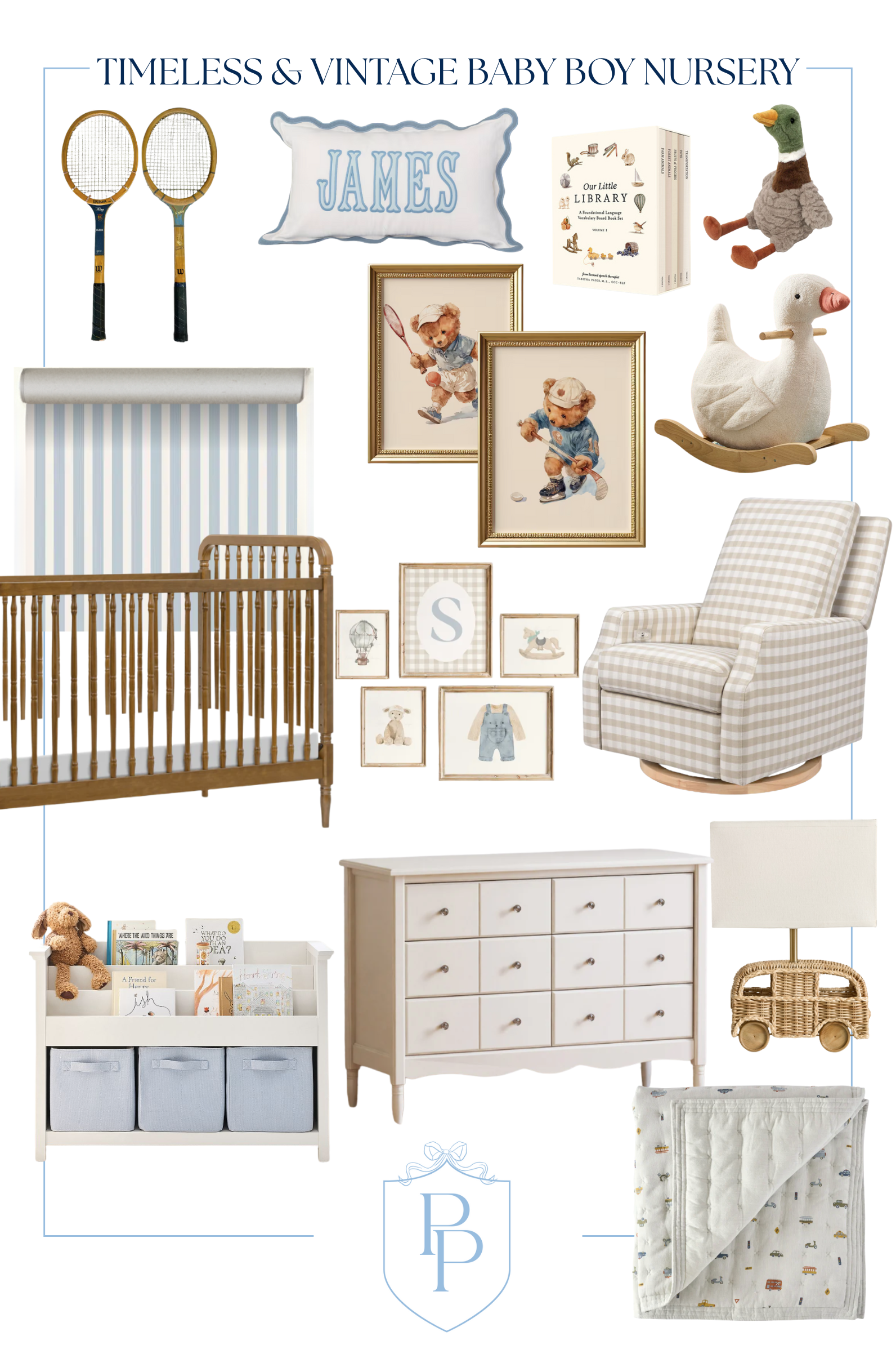 Designing Our Timeless Baby Boy Nursery